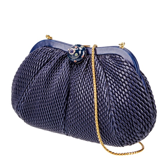 Judith Leiber - Leather Evening bag- 💯 Authentic - Picture 2 of 4